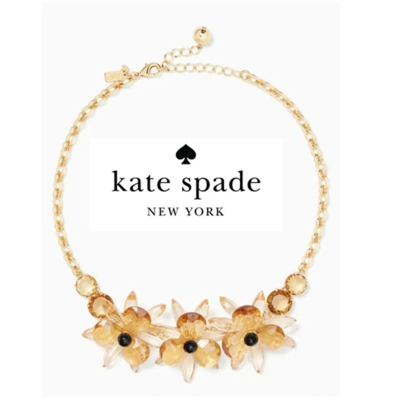 kate spade Jewelry - Kate Spade Blooming Brilliant Gold Toned Necklace